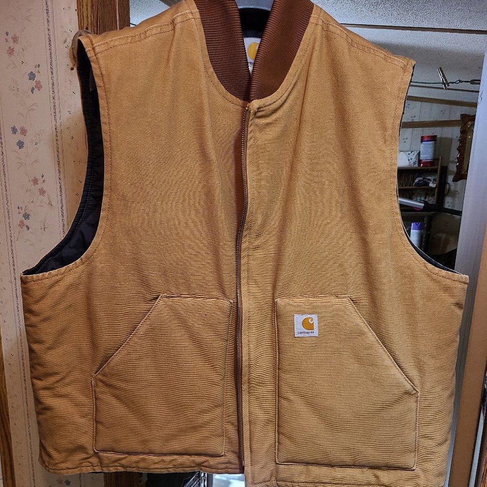 Carhartt Brown Duck Vest   XXL